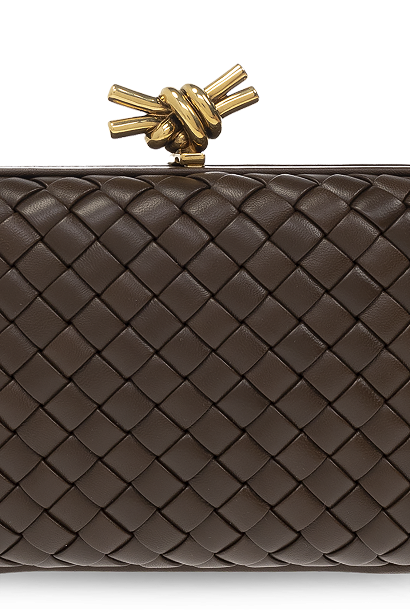 Brown Knot Small clutch close up bottega Veneta close up bottega Veneta Espadrilles for Women SchaferandweinerShops CR